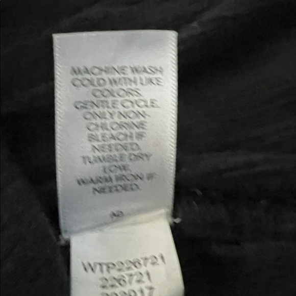 J. Jill Boho Black Embroidered Peasant Blouse Top 3/4 Sleeve - Size XL - Picture 4 of 7